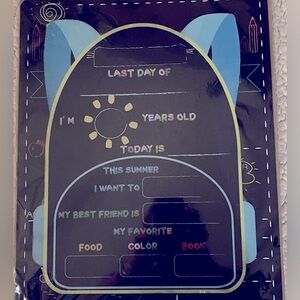 “Last day of” signs. Ideal for children in school